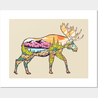 Moose Posters and Art